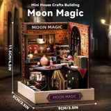 Flever Dollhouse Miniature DIY House Kit Creative Room with Furniture for Romantic Artwork Gift (Moon Magic) Flever