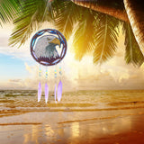 VVBAOZI DIY Eagle Diamond Art Wind Chimes for Window Hanging Double Sided Crystal Rhinestones Wind Chimes Diamond Painting Dream Catchers for Adults VVBAOZI