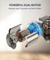 FLEXISPOT E6 Dual Motor 3 Stages Standing Desk 72x30 Inch Whole-Piece Board Height Adjustable Desk Electric Stand Up Desk Sit Stand Desk(Black Frame FLEXISPOT