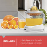 BLACK+DECKER 32oz Electric Citrus Juicer, CJ625, Pressure Activated, Adjustable Pulp Control, Dishwasher-Safe BLACK+DECKER