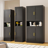 AUEYTVR Metal Tall Bathroom Cabinet, Slim Bathroom Storage Cabinet,71" High,Narrow Cabinet with Doors and Adjustable Shelves for Small Bathroom,Small Spaces AUEYTVR