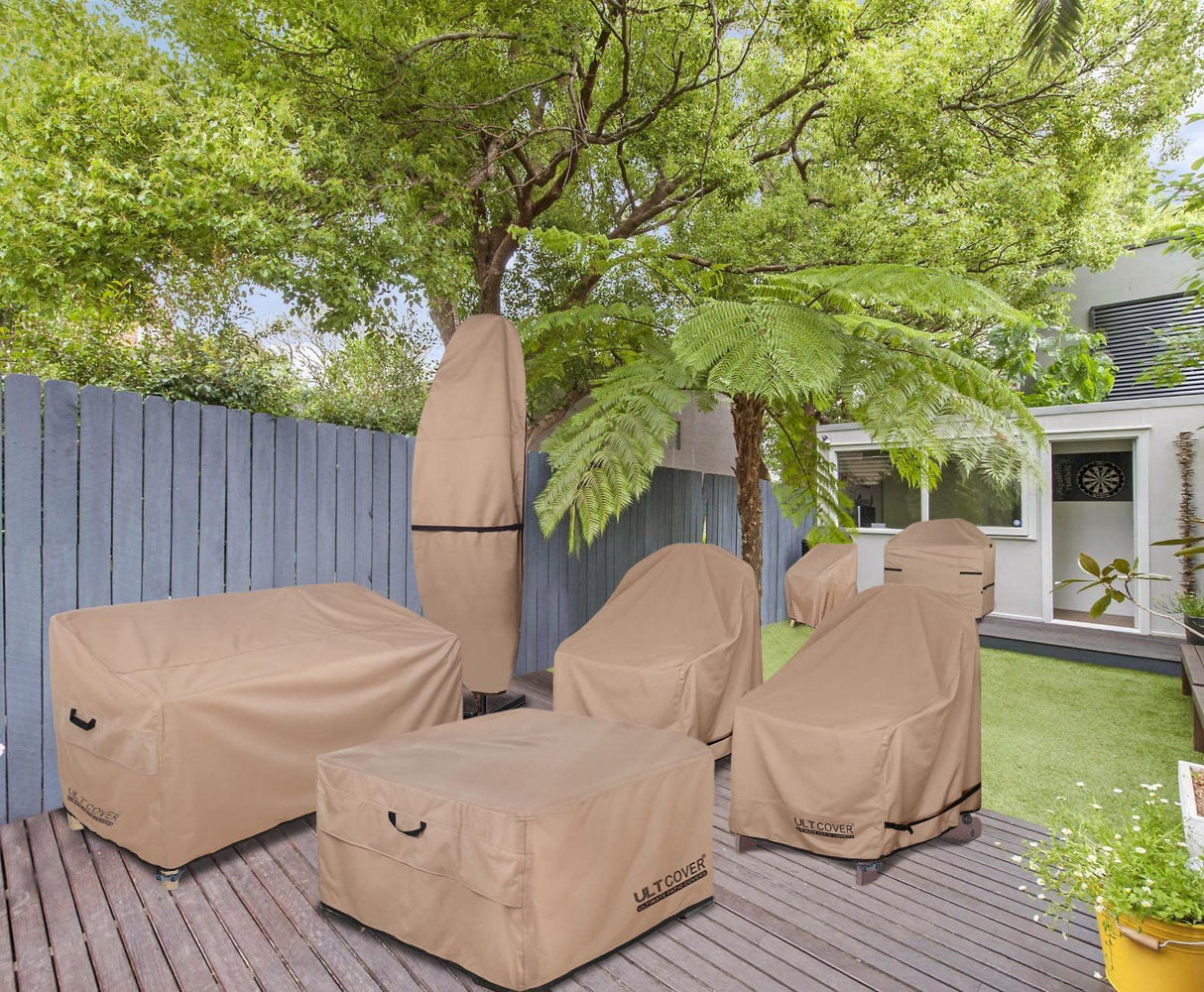 ULTCOVER Patio Furniture Sofa Cover 88W x 35D x 35H inch Waterproof Outdoor 3-Seater Couch Cover ULTCOVER