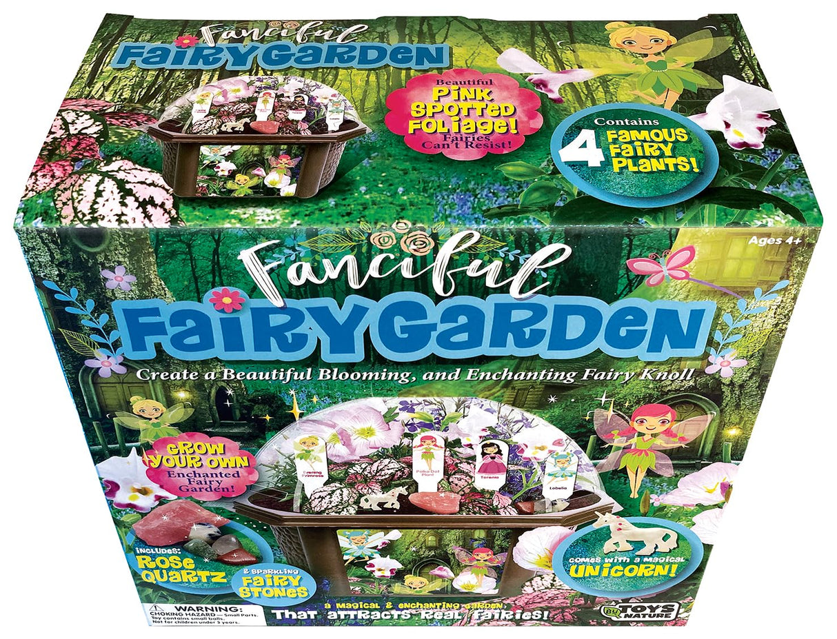 Toys by Nature Fanciful Fairy Biosphere Terrarium Starter Kit, Complete Supplies Included to Create Your Own Enchanting Garden and Indoor Plants! (Fanciful Fairy Garden) TOYS BY NATURE