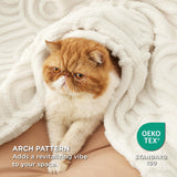 Bedsure Throw Blanket for Women - Super Soft Cozy Blankets for Women Gift, Cute Small Fleece Blanket for Girls, White, 50x60 Inches Bedsure