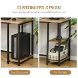 HOMCOM 78.75 Inches Double Computer Desk for Two Person, Extra Long Home Office Desk with Monitor Shelf and CPU Stand, Brown HOMCOM