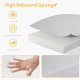 HUIMO Living Room Set, Button Tufted Living Room Furniture Sets, Upholstered Modern Couch Set with Solid Frame, Deep Seat Sofa Set for Living Room, Office (Light Grey, 3 Piece Set-1*loveseat+2*Chair) HUIMO