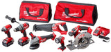 Milwaukee 2896-26 M18 Fuel 18-Volt Lithium-Ion Brushless Cordless Combo Kit (6-Tool) with (2) 5.0 Ah Batteries, (1) Charger, (2) Tool Bags Milwaukee