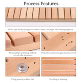 bingaai Cedar Wood Shower Mat, Cedar Wooden Bath Mats, Wood Bath Mat 31.5 × 23.6 in, Shower Stall Mat Non-Slip for Bathroom Bathtub Spa Sauna Garden Home, Wooden Floor Mat Large for Indoor and Outdoor bingaai
