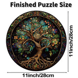 Wooden Puzzles for Adults, 200 Pieces Tree of Life Puzzle Uniquely Irregular Animal Shaped Wooden Jigsaw Puzzles, Creative Gift for Teenagers and Adults WHJSG