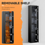 INTERGREAT 2-6 Gun Safe, Gun Cabinet for Rifles, Rifle Gun Safes for Home,Quick Access Rifle Safe with Digital Keypad INTERGREAT