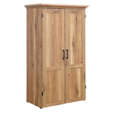 Sauder Miscellaneous Storage Craft & Sewing Armoire, L: 35.12" x W: 21.81" x H: 61.58", Timber Oak Sauder