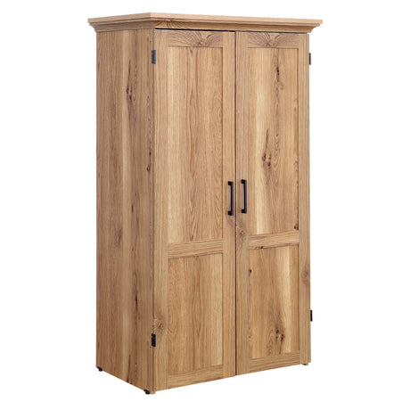 Sauder Miscellaneous Storage Craft & Sewing Armoire, L: 35.12" x W: 21.81" x H: 61.58", Timber Oak Sauder
