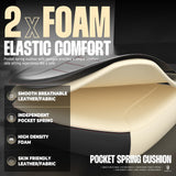 Dowinx Gaming Chair with Footrest, Gaming Chair for Heavy People, Gamer Chair for Adult with Massage, Computer Gaming Chair with PU, PC Game Chair for 200lbs (Black) Dowinx