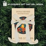 Mandala Hummingbird Wooden Puzzles, Bird Hard Jigsaw Puzzles for Adults, Gradient Flower Wood Puzzle BBOLDIN