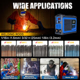 HGNVGZ Stick Welder,Portable Welder Machine 110V IGBT Digital Display LCD Upgraded MMA-250A Welding Machine,Hot Start Arc Force Anti-stick Mini Welde (Blue) HGNVGZ
