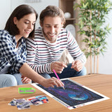 NEWENMO Diamonds Painting Kits for Adults Beginner DIY 5D Crow Diamond Art Paint with Round Diamonds, Full Drill Gem Art Animal Diamonds Painting for Craft Home Wall Decor 12x16 Inch NEWENMO