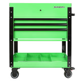 OEMTOOLS 24731 Automotive Rolling Tool Cart with Drawers, 3 Drawer Mechanics Rolling Tool Chest, Secure Locking System, Integrated Power Strip, Heavy Duty Steel Construction OEMTOOLS