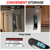 Professional Food & Meat Thermometer, 1 Sec Instant Read & ±0.5℉ Accuracy Driven by Thermocouple Sensor. IP67 Waterproof Digital Thermometer for Cooking, BBQ, Grill Gifts for Men Him Dad Birthday Atogou