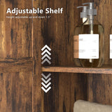 oneinmil Farmhouse Dresser with 2 Drawers, Tall Chest of Drawers Organizer, Rustic Tall Dresser 2 Chest of Drawers, Storage Organizer Dresser for Bedroom, Hallway, Living Room, Kids Room, Brown oneinmil