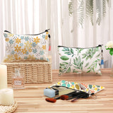 Frienda 8 Pieces Sublimation Blank Cosmetic Bags Set Including DIY Heat Transfer Makeup Bags with Zipper, Keychains, Tassels, Jump Rings for DIY Crafts Back to School Present Frienda