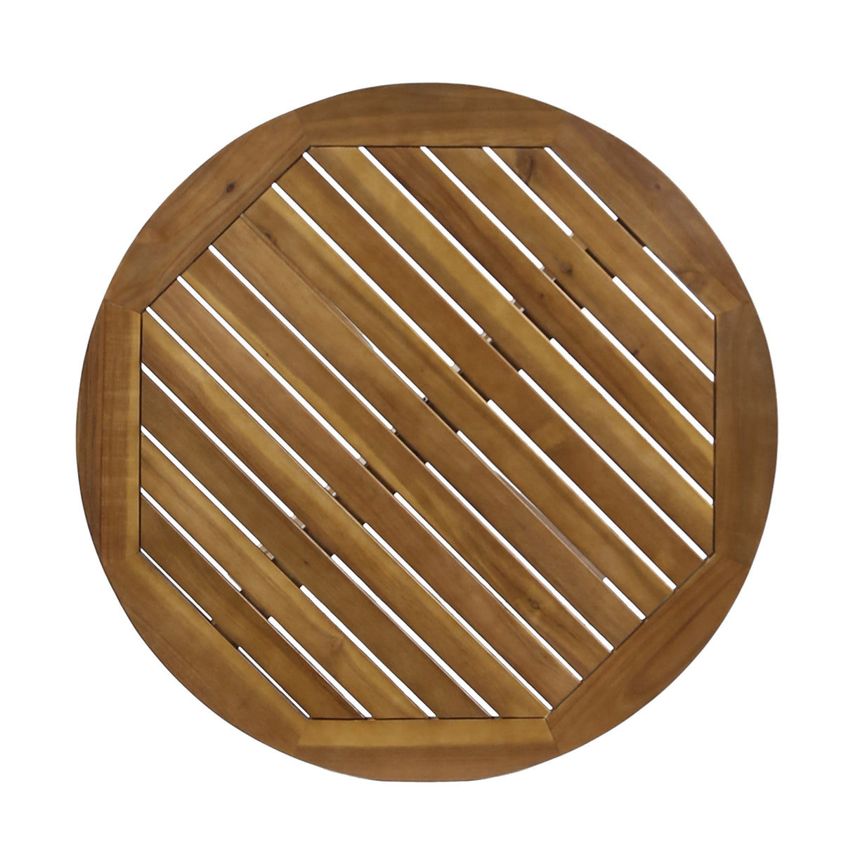Christopher Knight Home Brigitte Outdoor Round Acacia Wood Bistro Table with X Legs, Teak Christopher Knight Home
