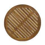 Christopher Knight Home Brigitte Outdoor Round Acacia Wood Bistro Table with X Legs, Teak Christopher Knight Home