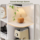 IRONCK Corner Bookshelf, 76" Tall Corner Bookshelves, 6 Tiers L-Shaped Bookcase with 10 Open Shelves and 2 Storage Drawers for Living Room or Home Office IRONCK