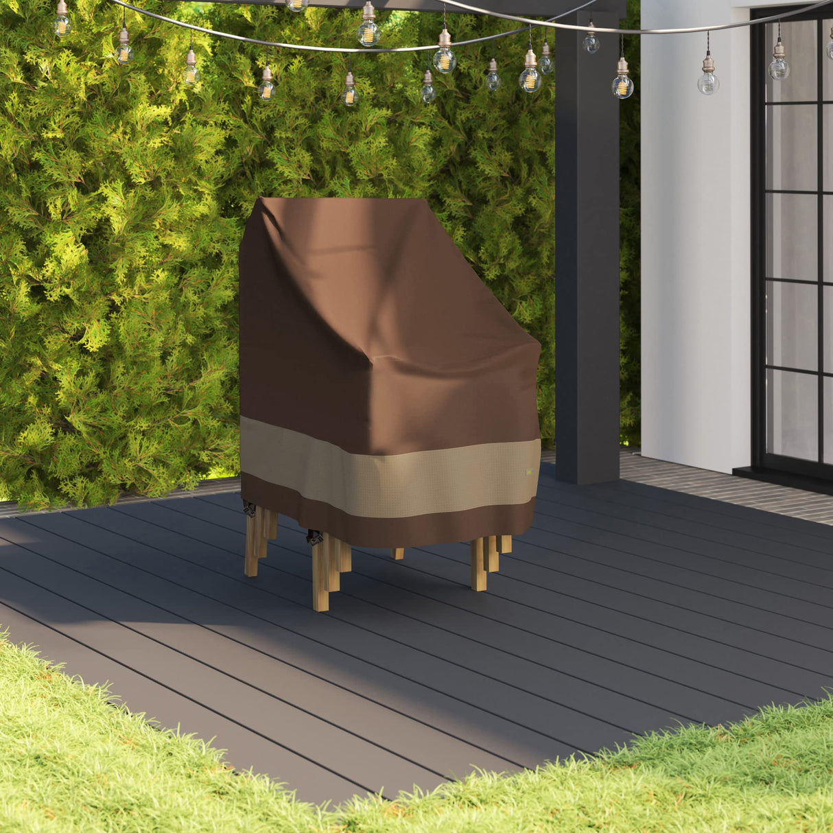 Duck Covers Ultimate Waterproof 28 Inch Stackable Patio Chair Cover, Outdoor Chair Covers Duck Covers