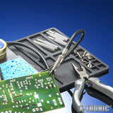 The Original X-Tronic 3020-XTS • 75W Soldering Iron Station Kit • 2 Helping Hands • Silicone Tool Mat • 5 Extra Tips • 50g Roll of Solder • Brass Sponge • Cleaning Flux • C/F Conversion • Auto Sleep! X-TRONIC