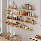 Oak Floating Shelves 72 Inch Long, 9.3" Deep Shelves Wall Mounted, 72"x9.3" Fireplace Mantel, Deep Storage Shelves for Home & Office, Rustic Large TV Stand - 9.3" D x 72" W x 1.5" H, 1 Pack Fun Memories