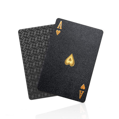 BIERDORF Diamond Waterproof Black Playing Cards, Poker Cards, HD, Deck of Cards (Black) BIERDORF