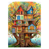 Tree House Puzzles for Adults 1000 Pieces, Fantasy Tree of Life Jigsaw Puzzles, Plant Challenging Hard Puzzles as Nature Decor PPuzzling