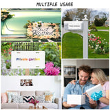 Deekypol 4 Pack Sublimation License Plate Blanks, 0.65mm Sublimation Blank License Plate - Heat Thermal Transfer DIY Metal License Plates Blank for Personalized Design (White) Deekypol