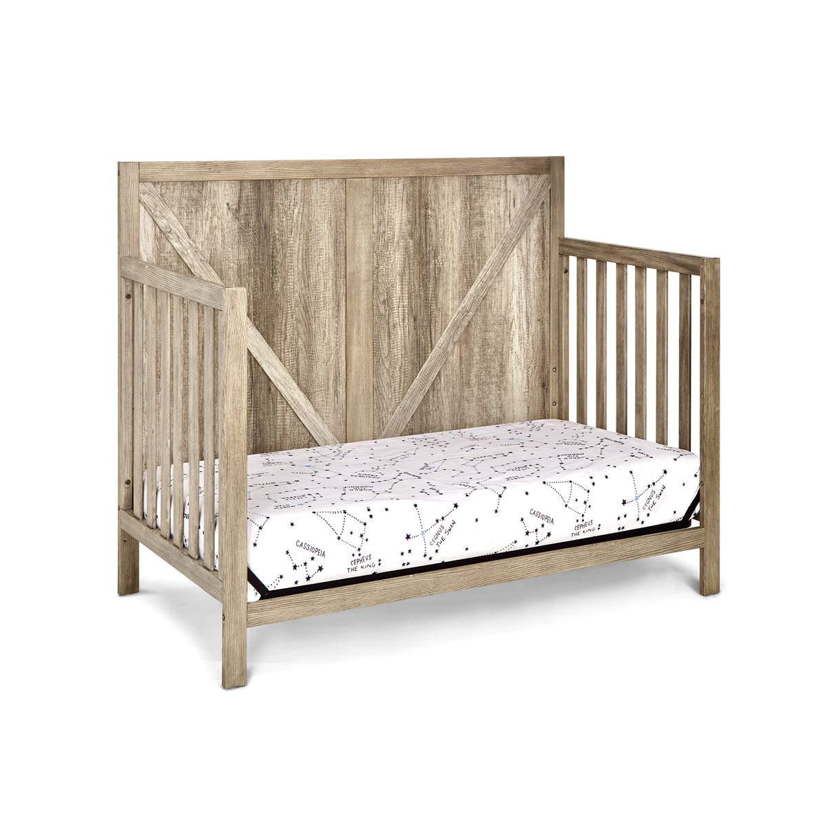 Suite Bebe Barnside 4-in-1 Convertible Crib in Vintage Chestnut Suite Bebe