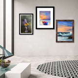 LUCKYLIFE 16x20 Frames, 16x20 Picture Frame for Wall, Display Pictures 11x14 with Mat or 16x20 without Mat, Set of 2, Black LUCKYLIFE