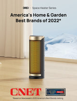 Dreo Space Heater, 1500W PTC Ceramic Heaters for Indoor Use with Remote, 70° Oscillation, 1-12H Timer, Electric Heaters with Thermostat, Fast and Safe Portable Heater for Office, Bedroom, Large Room Dreo