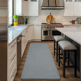 Amearea Modern Soft Hallway Runner Rug, 2x6 Feet Washable Runner Rugs for Hallway, Grey Fluffy Rug Bedroom Bedside Rugs, Non Slip Memory Foam Rug Carpet for Entrance Kitchen Living Room Decor Amearea