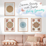 ColorIt Mandalas Volume IX Spiral Bound Adult Coloring Book with 50 Mandala Patterns for Relaxation and Stress Relief - Includes Perforated Pages, Thick Paper, Hardback Covers, and Blotter Page ColorIt