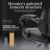 MEENICE Ergonomic Gaming Chair with Pocket Spring Cushion and Breathable Leather, Cooling Gel and Massage Lumbar Support, Adjustable High Back Office Chair for Adults and Kids - Supports up to 300LBS MEENICE