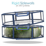 Hearth & Harbor Wreath Storage Container - Clear Christmas Wreath Storage Bag, Dual Zipper and Handles - 30" Premium Wreath Storage Organizer Box Hearth & Harbor