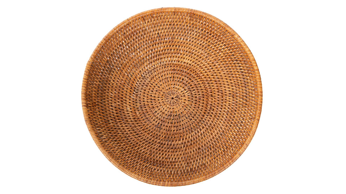 Kouboo La Jolla Rattan Fruit Bowl, Large, Honey-Brown Kouboo