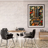 Books Diamond Art Kits for Adults, Flower 5D Diamond Painting for Adults, Gem Painting Kit Parts for Wall Home Decor Arts Craft 12x16 inch Clendo