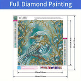 Birds Diamond Art Painting Kits for Adult, 5D Diamond Painting Kits for Adult Beginners, DIY Animal Birds Round Full Drill Diamond Dot Gem Art Kits for Home Decor 12 X 16 Inch Morudeor