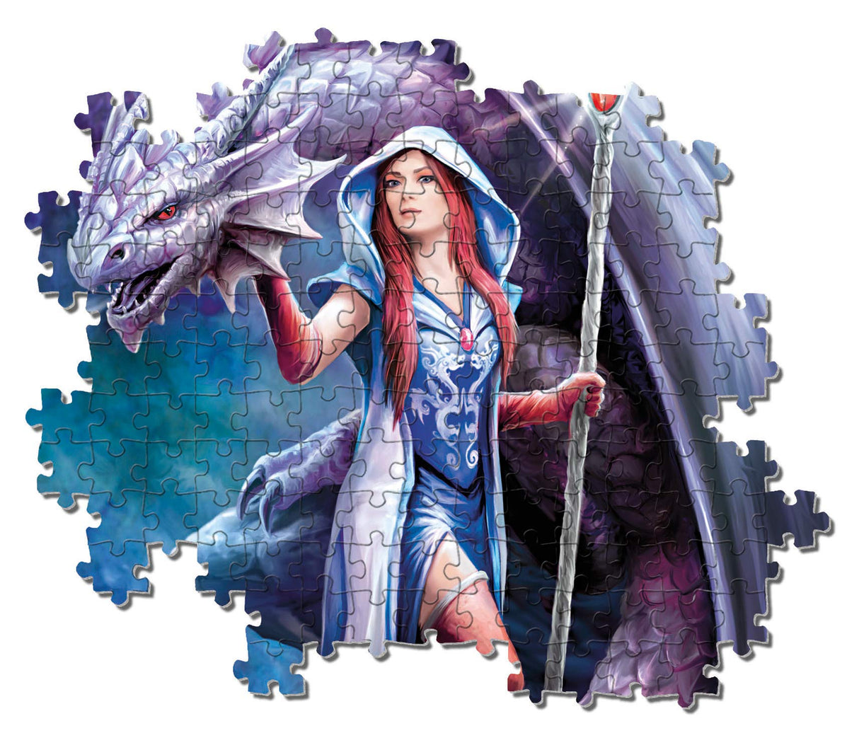 Clementoni - 39525 - Anne Stokes Puzzle - Dragon Mage - 1000 Pieces - Made in Italy - Jigsaw Puzzles for Adult Clementoni
