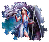 Clementoni - 39525 - Anne Stokes Puzzle - Dragon Mage - 1000 Pieces - Made in Italy - Jigsaw Puzzles for Adult Clementoni