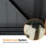 Modern Shade Tranquil Grove Wood Gazebo 10' x 10', Permanent Grill Gazebo with Galvanized Steel Hardtop Roof, Cedar Framed Wooden Pavilion for Garden, Backyard Modern Shade Outdoor Living Spaces