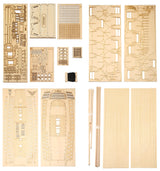 HMS Victory 3D Wooden Puzzle DIY Ship Craft Laser-Cut Model Kits to Build for Adults 1:200 INQUWAN