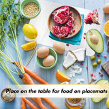 Tecmisse 30 PCS Plastic Placemat Heat Resistant Washable Table Mats, Clear Placemats for Table, Dining, Kitchen, Crafting and Shelf Liner, 17 x 11 Inch Tecmisse