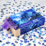 InGooooD- Tranquil Series- Castle in The Night- Basswood Jigsaw Puzzles 1000 Pieces for Adult Ingooood