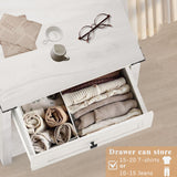 BTDWI Farmhouse 6 Drawer Dresser & 2 Nightstand Sets 3 Piece for Bedroom, Wood Dresser with Metal Handle for Bed Room, Light Beige BTDWI